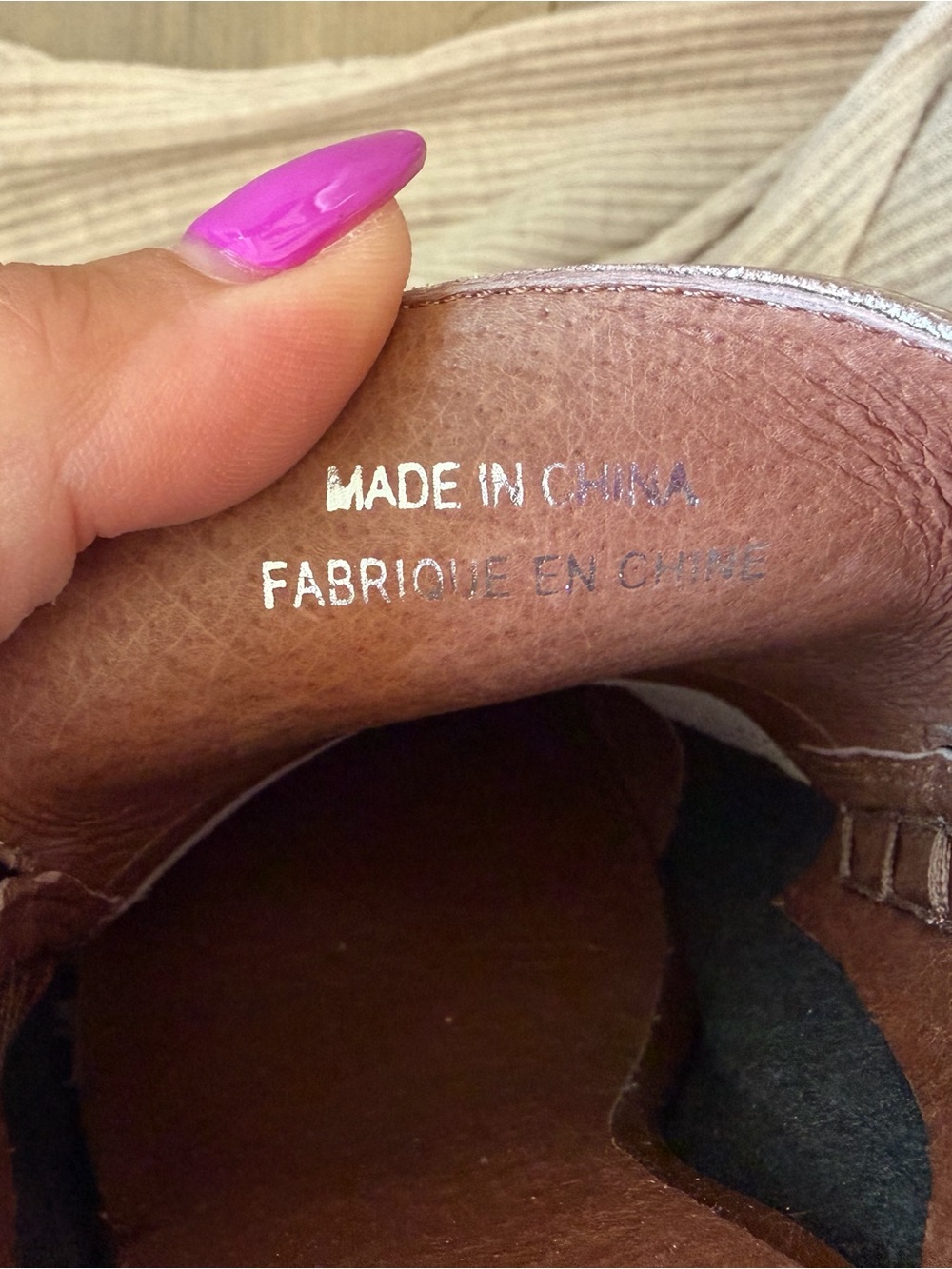 Jeffrey Campbell Two-Tone Brown & Nude Leather Mules - Picture 7 of 9